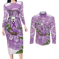 Epilepsy Awareness Budgerigar Australia Couples Matching Long Sleeve Bodycon Dress and Long Sleeve Button Shirt Budgie Purple Ribbon Boronia Aboriginal - Aussie Hoodie