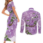 Epilepsy Awareness Budgerigar Australia Couples Matching Short Sleeve Bodycon Dress and Long Sleeve Button Shirt Budgie Purple Ribbon Boronia Aboriginal - Aussie Hoodie