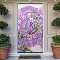 Epilepsy Awareness Budgerigar Australia Door Cover Budgie Purple Ribbon Boronia Aboriginal - Aussie Hoodie