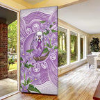 Epilepsy Awareness Budgerigar Australia Door Cover Budgie Purple Ribbon Boronia Aboriginal - Aussie Hoodie