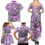 Epilepsy Awareness Budgerigar Australia Family Matching Summer Maxi Dress and Hawaiian Shirt Budgie Purple Ribbon Boronia Aboriginal - Aussie Hoodie