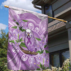 Epilepsy Awareness Budgerigar Australia Garden Flag Budgie Purple Ribbon Boronia Aboriginal - Aussie Hoodie