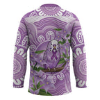 Epilepsy Awareness Budgerigar Australia Hockey Jersey Budgie Purple Ribbon Boronia Aboriginal - Aussie Hoodie