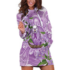 Epilepsy Awareness Budgerigar Australia Hoodie Dress Budgie Purple Ribbon Boronia Aboriginal - Aussie Hoodie