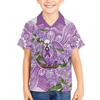 Epilepsy Awareness Budgerigar Australia Kid Hawaiian Shirt Budgie Purple Ribbon Boronia Aboriginal - Aussie Hoodie