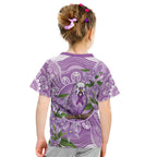Epilepsy Awareness Budgerigar Australia Kid T Shirt Budgie Purple Ribbon Boronia Aboriginal - Aussie Hoodie