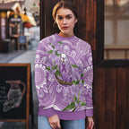 Epilepsy Awareness Budgerigar Australia Ugly Christmas Sweater Budgie Purple Ribbon Boronia Aboriginal - Aussie Hoodie