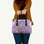 Epilepsy Awareness Budgerigar Australia Leather Bag Budgie Purple Ribbon Boronia Aboriginal - Aussie Hoodie