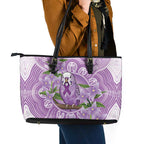 Epilepsy Awareness Budgerigar Australia Leather Tote Bag Budgie Purple Ribbon Boronia Aboriginal - Aussie Hoodie