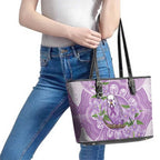 Epilepsy Awareness Budgerigar Australia Leather Tote Bag Budgie Purple Ribbon Boronia Aboriginal - Aussie Hoodie