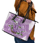 Epilepsy Awareness Budgerigar Australia Leather Tote Bag Budgie Purple Ribbon Boronia Aboriginal - Aussie Hoodie