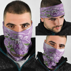 Epilepsy Awareness Budgerigar Australia Neck Gaiter Budgie Purple Ribbon Boronia Aboriginal - Aussie Hoodie