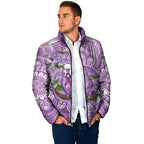 Epilepsy Awareness Budgerigar Australia Padded Jacket Budgie Purple Ribbon Boronia Aboriginal - Aussie Hoodie