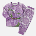 Epilepsy Awareness Budgerigar Australia Christmas Pajama Set Budgie Purple Ribbon Boronia Aboriginal - Aussie Hoodie