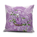 Epilepsy Awareness Budgerigar Australia Pillow Cover Budgie Purple Ribbon Boronia Aboriginal - Aussie Hoodie