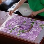 Epilepsy Awareness Budgerigar Australia Puzzle Budgie Purple Ribbon Boronia Aboriginal - Aussie Hoodie