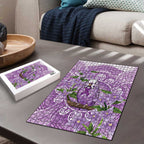 Epilepsy Awareness Budgerigar Australia Puzzle Budgie Purple Ribbon Boronia Aboriginal - Aussie Hoodie