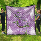 Epilepsy Awareness Budgerigar Australia Quilt Budgie Purple Ribbon Boronia Aboriginal - Aussie Hoodie