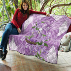 Epilepsy Awareness Budgerigar Australia Quilt Budgie Purple Ribbon Boronia Aboriginal - Aussie Hoodie