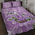 Epilepsy Awareness Budgerigar Australia Quilt Bed Set Budgie Purple Ribbon Boronia Aboriginal - Aussie Hoodie