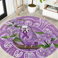 Epilepsy Awareness Budgerigar Australia Round Carpet Budgie Purple Ribbon Boronia Aboriginal - Aussie Hoodie
