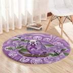 Epilepsy Awareness Budgerigar Australia Round Carpet Budgie Purple Ribbon Boronia Aboriginal - Aussie Hoodie