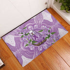 Epilepsy Awareness Budgerigar Australia Rubber Doormat Budgie Purple Ribbon Boronia Aboriginal - Aussie Hoodie