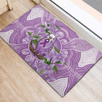Epilepsy Awareness Budgerigar Australia Rubber Doormat Budgie Purple Ribbon Boronia Aboriginal - Aussie Hoodie