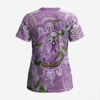 Epilepsy Awareness Budgerigar Australia Scrub Top Budgie Purple Ribbon Boronia Aboriginal - Aussie Hoodie