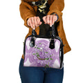 Epilepsy Awareness Budgerigar Australia Shoulder Handbag Budgie Purple Ribbon Boronia Aboriginal - Aussie Hoodie