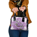 Epilepsy Awareness Budgerigar Australia Shoulder Handbag Budgie Purple Ribbon Boronia Aboriginal - Aussie Hoodie