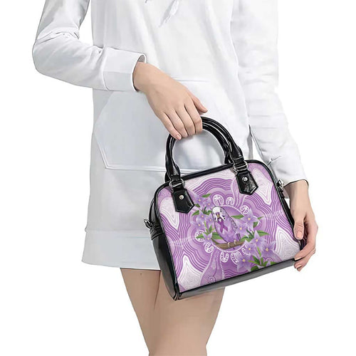 Epilepsy Awareness Budgerigar Australia Shoulder Handbag Budgie Purple Ribbon Boronia Aboriginal - Aussie Hoodie