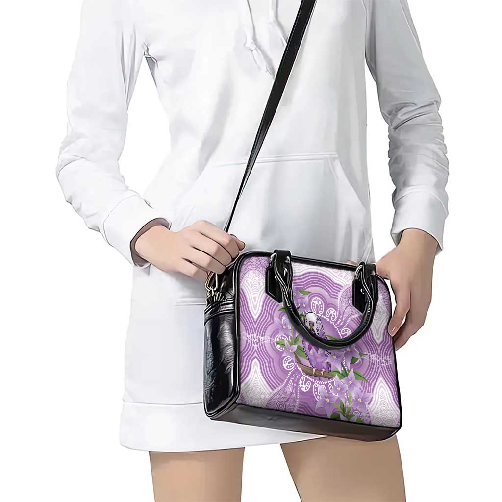 Epilepsy Awareness Budgerigar Australia Shoulder Handbag Budgie Purple Ribbon Boronia Aboriginal - Aussie Hoodie