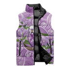 Epilepsy Awareness Budgerigar Australia Sleeveless Puffer Jacket Budgie Purple Ribbon Boronia Aboriginal - Aussie Hoodie