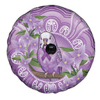 Epilepsy Awareness Budgerigar Australia Spare Tire Cover Budgie Purple Ribbon Boronia Aboriginal - Aussie Hoodie
