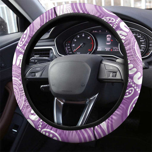 Epilepsy Awareness Budgerigar Australia Steering Wheel Cover Budgie Purple Ribbon Boronia Aboriginal - Aussie Hoodie