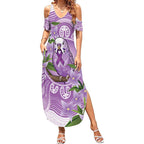 Epilepsy Awareness Budgerigar Australia Summer Maxi Dress Budgie Purple Ribbon Boronia Aboriginal - Aussie Hoodie