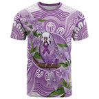 Epilepsy Awareness Budgerigar Australia T Shirt Budgie Purple Ribbon Boronia Aboriginal - Aussie Hoodie