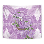 Epilepsy Awareness Budgerigar Australia Tapestry Budgie Purple Ribbon Boronia Aboriginal - Aussie Hoodie