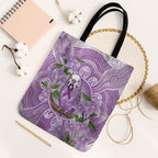 Epilepsy Awareness Budgerigar Australia Tote Bag Budgie Purple Ribbon Boronia Aboriginal - Aussie Hoodie