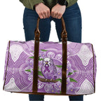 Epilepsy Awareness Budgerigar Australia Travel Bag Budgie Purple Ribbon Boronia Aboriginal - Aussie Hoodie