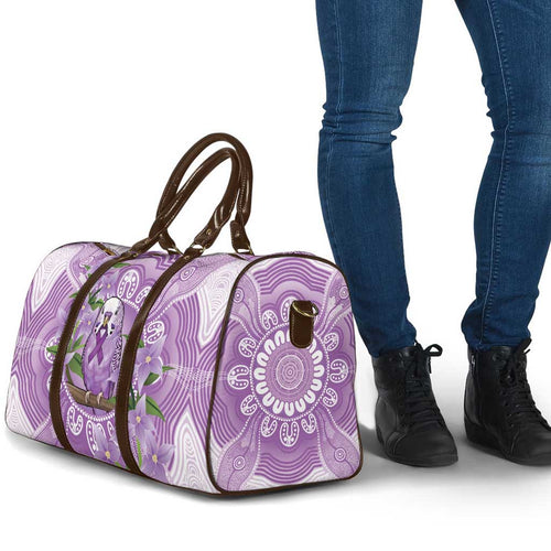 Epilepsy Awareness Budgerigar Australia Travel Bag Budgie Purple Ribbon Boronia Aboriginal - Aussie Hoodie