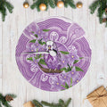 Epilepsy Awareness Budgerigar Australia Tree Skirt Budgie Purple Ribbon Boronia Aboriginal - Aussie Hoodie