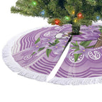 Epilepsy Awareness Budgerigar Australia Tree Skirt Budgie Purple Ribbon Boronia Aboriginal - Aussie Hoodie