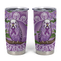 Epilepsy Awareness Budgerigar Australia Tumbler Cup Budgie Purple Ribbon Boronia Aboriginal - Aussie Hoodie