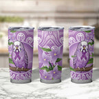 Epilepsy Awareness Budgerigar Australia Tumbler Cup Budgie Purple Ribbon Boronia Aboriginal - Aussie Hoodie