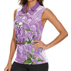 Epilepsy Awareness Budgerigar Australia Women Sleeveless Polo Shirt Budgie Purple Ribbon Boronia Aboriginal - Aussie Hoodie