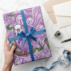 Epilepsy Awareness Budgerigar Australia Wrapping Paper Budgie Purple Ribbon Boronia Aboriginal - Aussie Hoodie