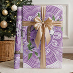 Epilepsy Awareness Budgerigar Australia Wrapping Paper Budgie Purple Ribbon Boronia Aboriginal - Aussie Hoodie