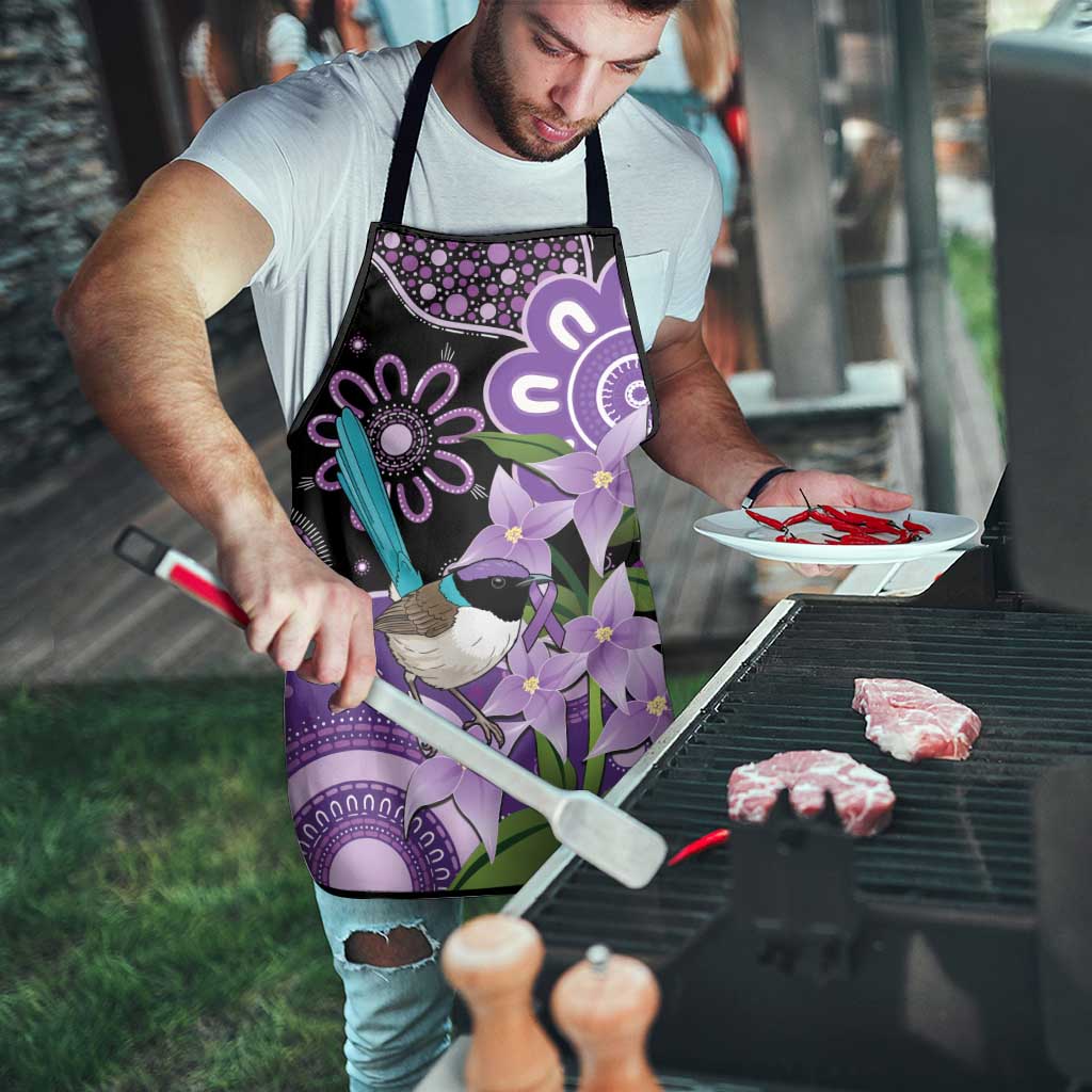 Australia Epilepsy Awareness Apron Purple-crowned Fairywren Boronia Aboriginal - Aussie Hoodie